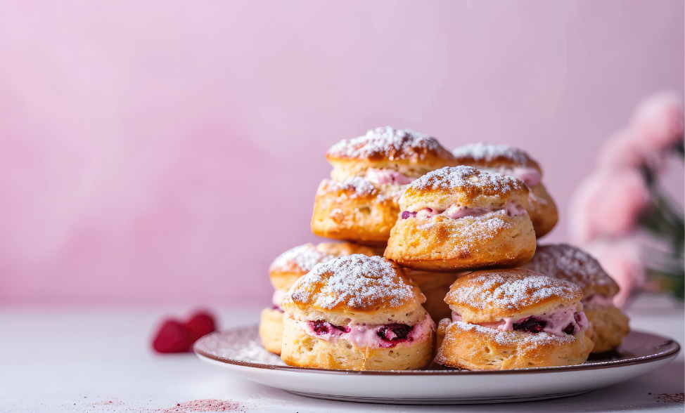 Recipe photo of Strawberries & Cream Scones