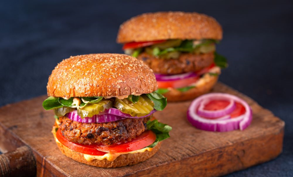 Recipe photo of Red Kidney Bean & Beef Burgers