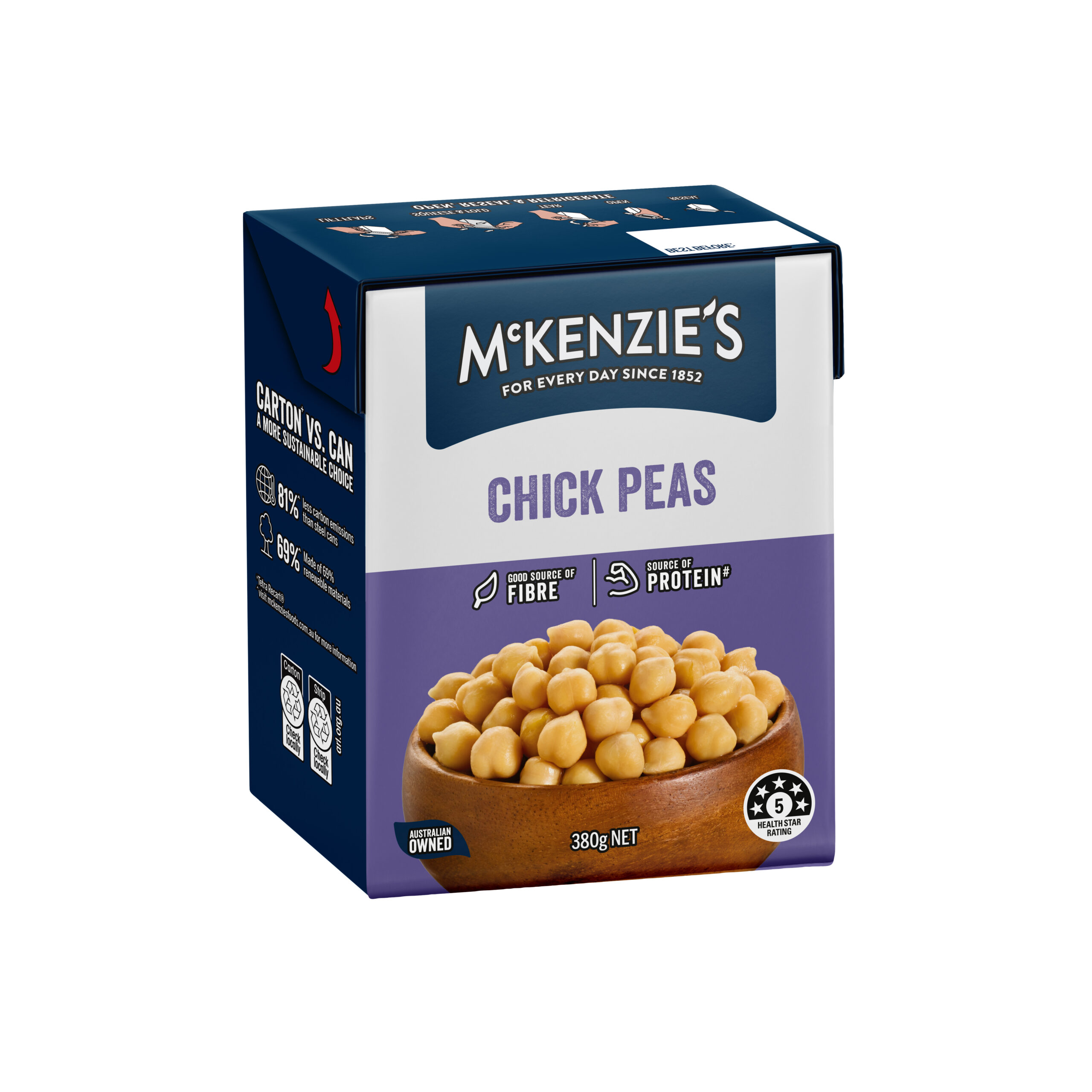 Product photo of McKenzie's Chick Peas in Tetra Pak