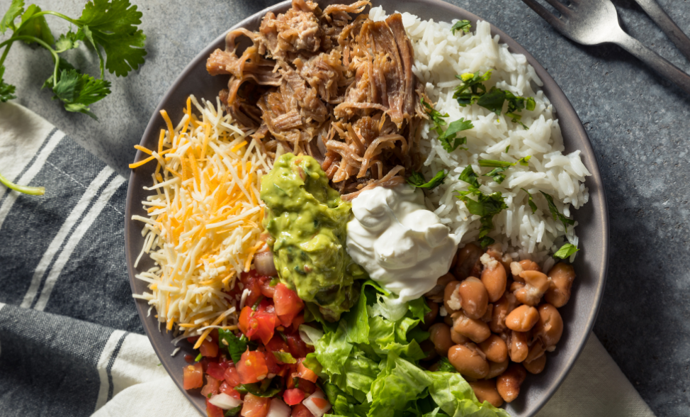 Recipe photo of Pinto Bean Burrito Bowl